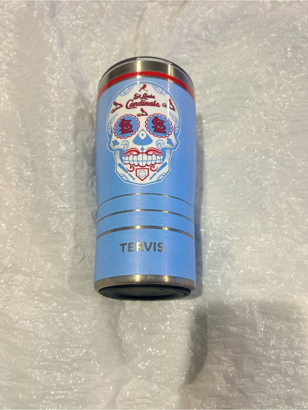 St. Louis Cardinals Tervis Tumbler 20oz Stainless Steel Sugar Skull